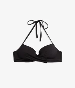 Etam Underwired Push-up Bikini Top BLACK Best Sale