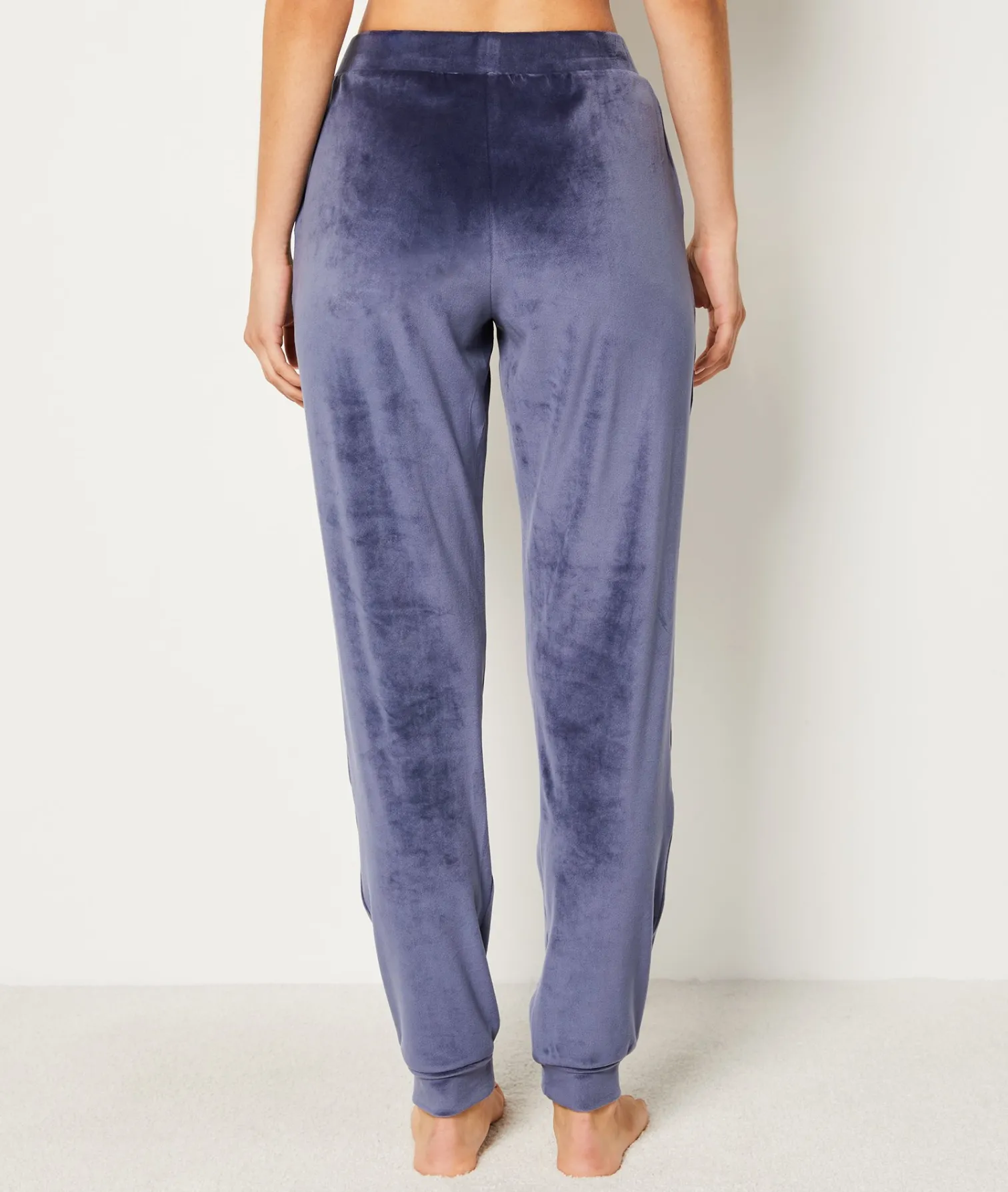 Etam Velvet Pyjama Trousers MARINE Cheap