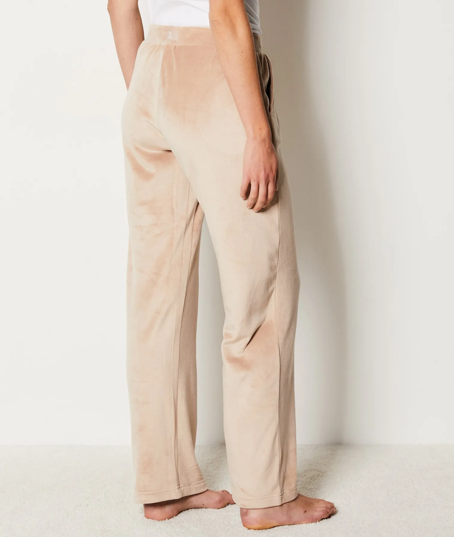 Etam Velvet Pyjama Trousers TAUPE Shop