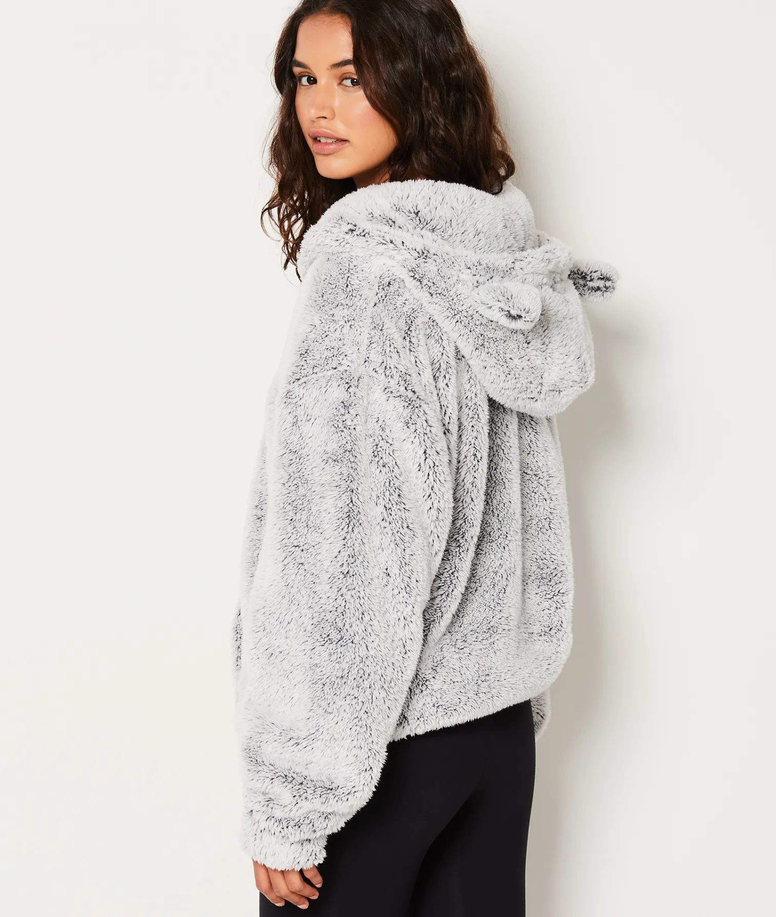 Etam Veste à capuche polaire GRIS New