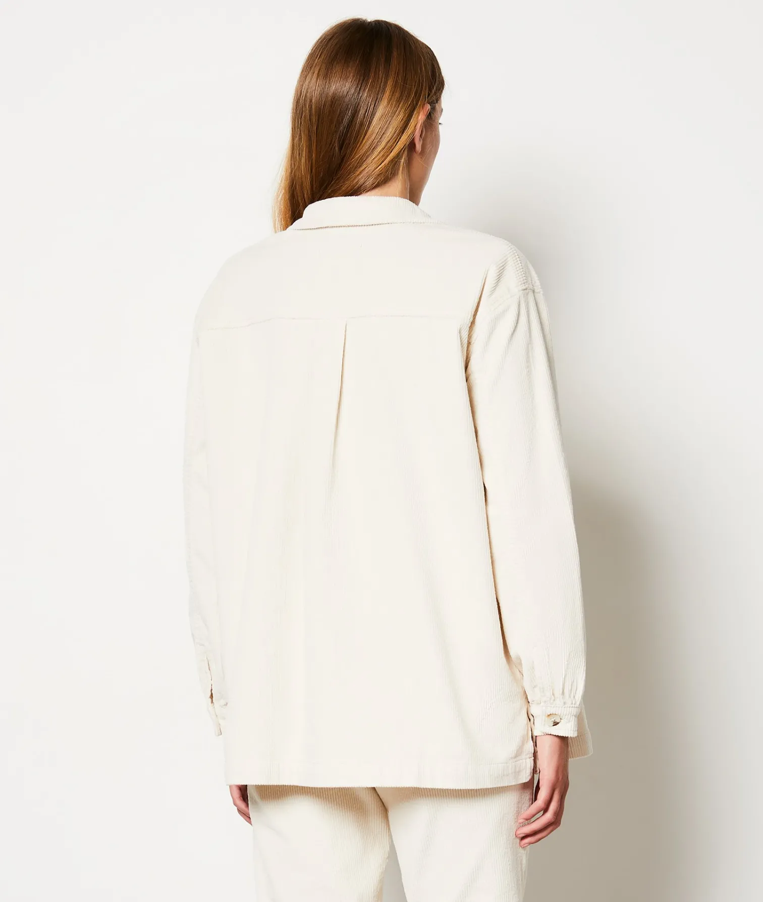 Etam Veste boutonnée cotelé BLANC Clearance