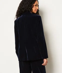 Etam Veste de blazer en velours BLEUNUIT Sale