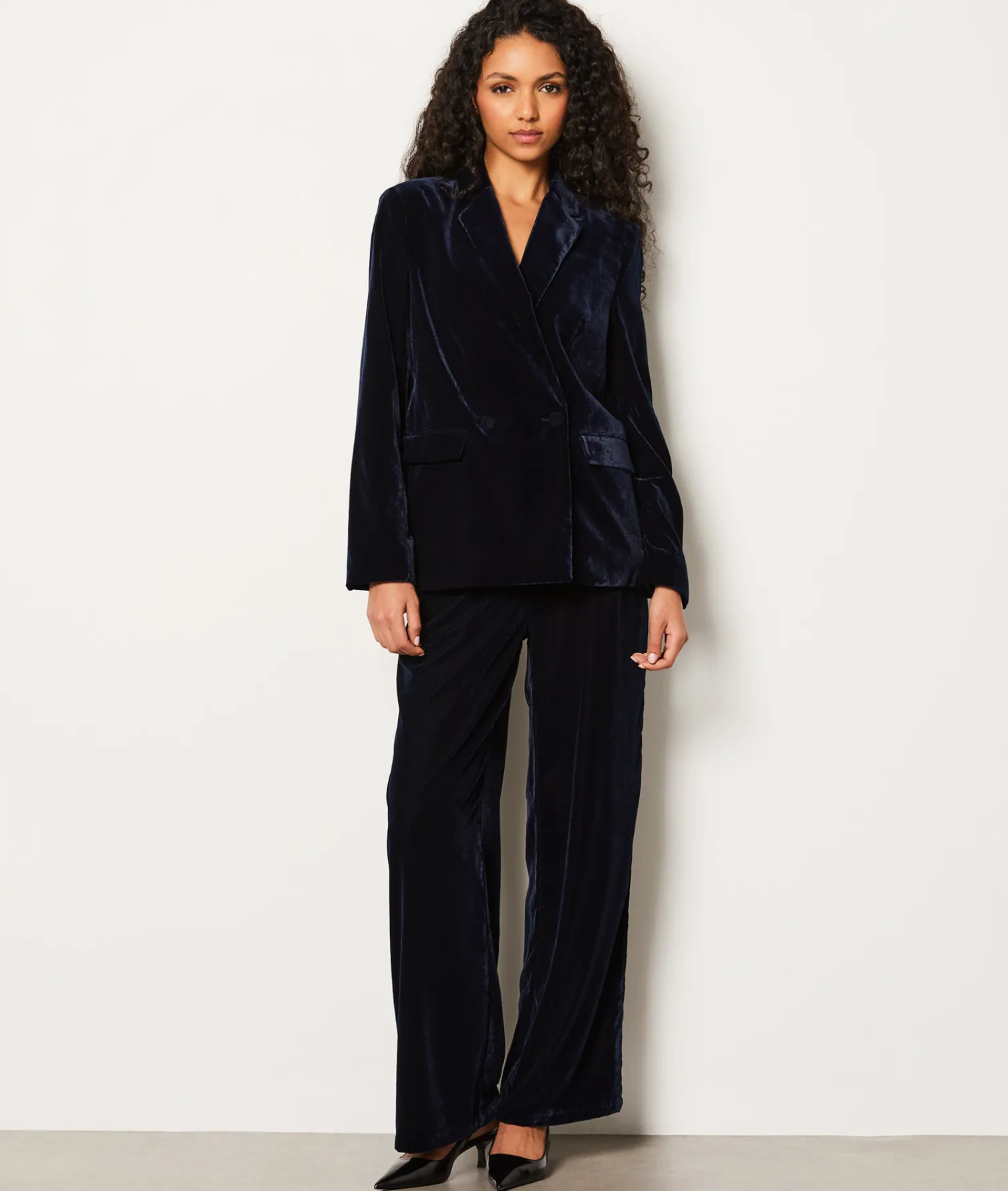 Etam Veste de blazer en velours BLEUNUIT Sale