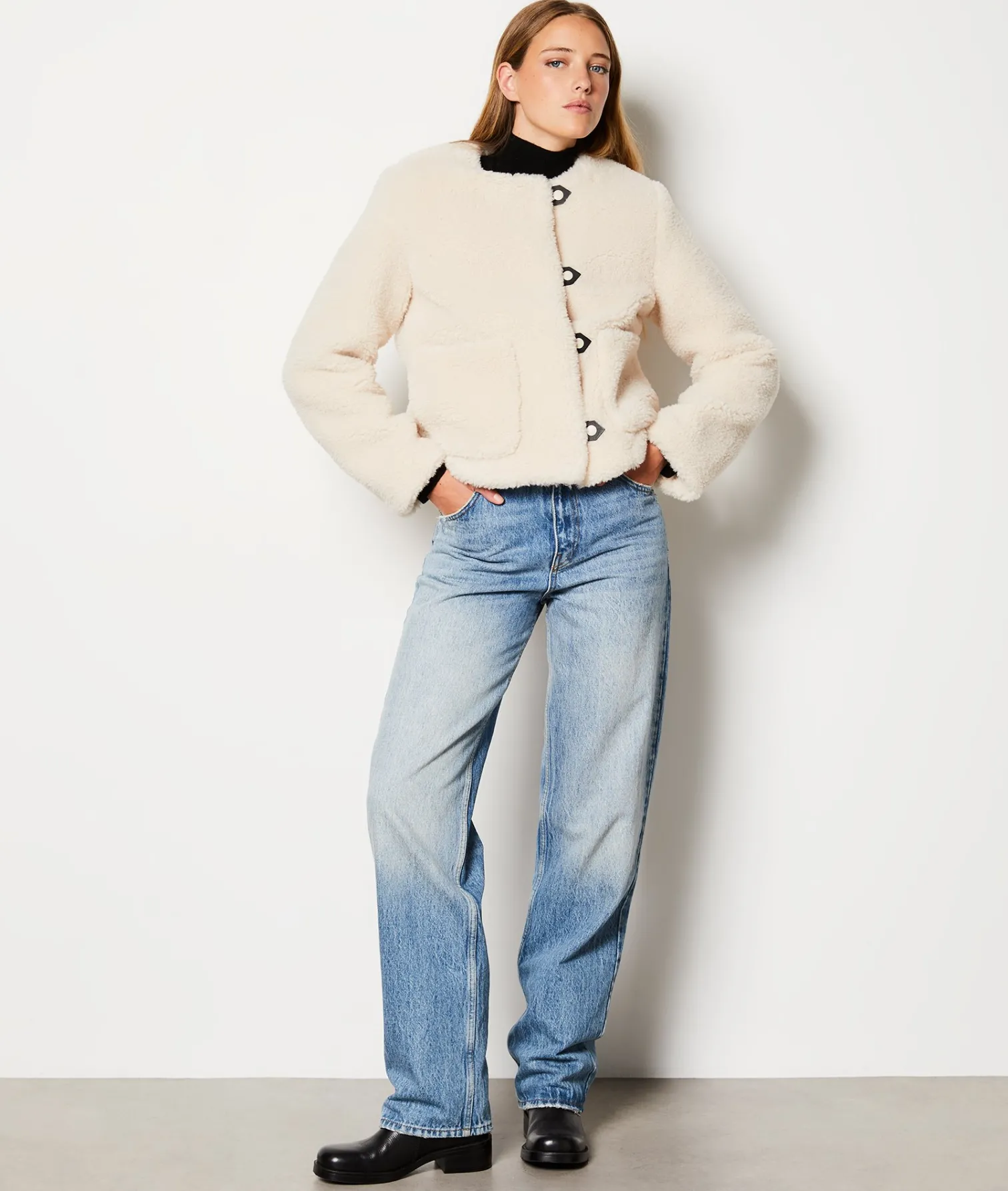 Etam Veste en fausse fourrure BLANC Best Sale