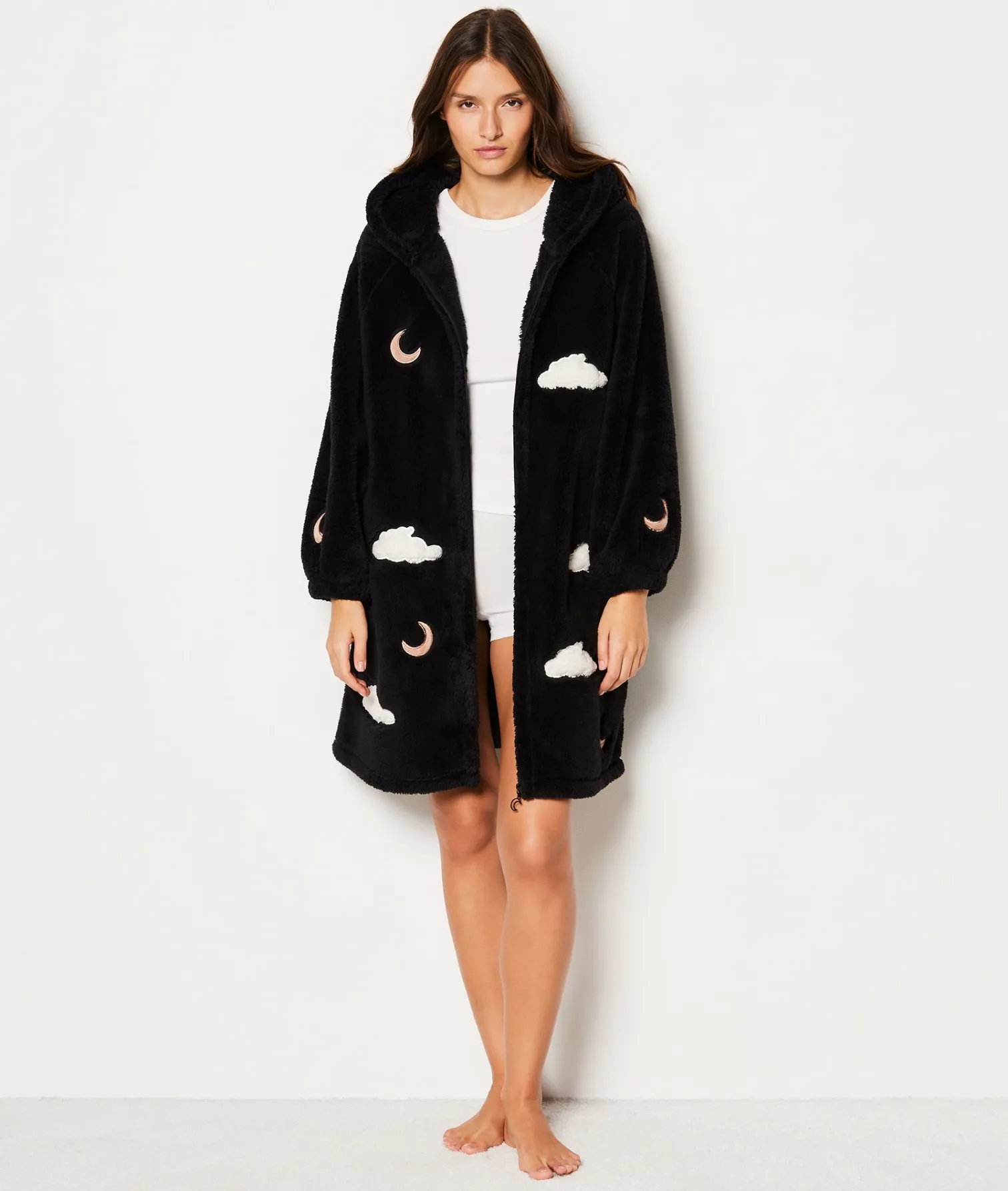 Etam Veste longue polaire NOIR Online