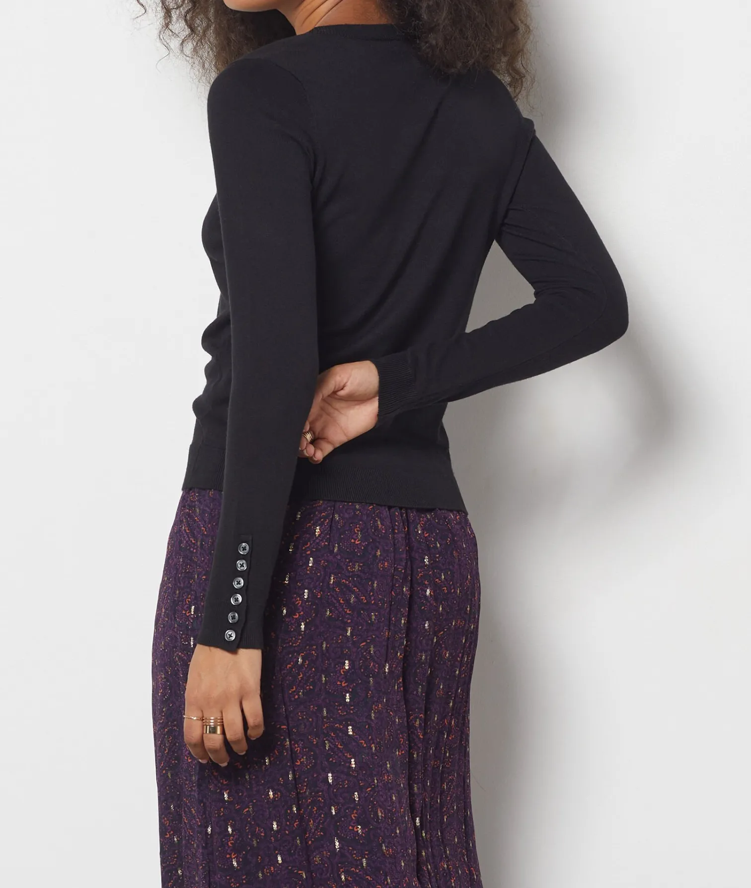 Etam V-Neck Sweater NOIR Clearance