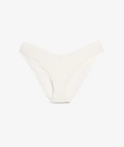Etam V-shape Tanga with Lace Details ECRU Cheap