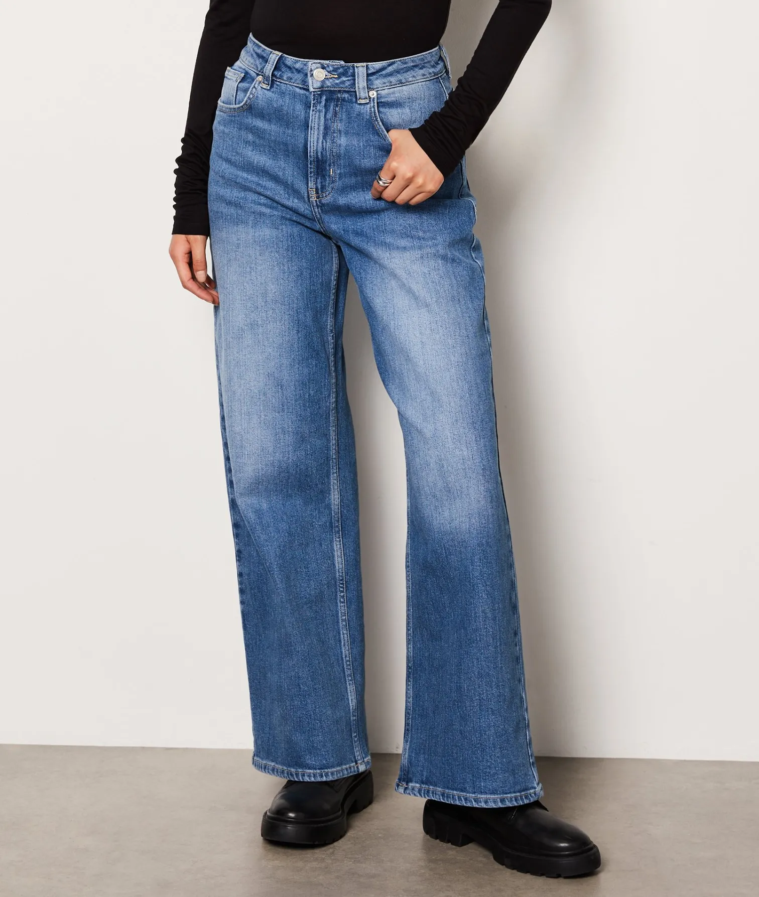 Etam Wide Cut Jeans ROYALBLUE Outlet