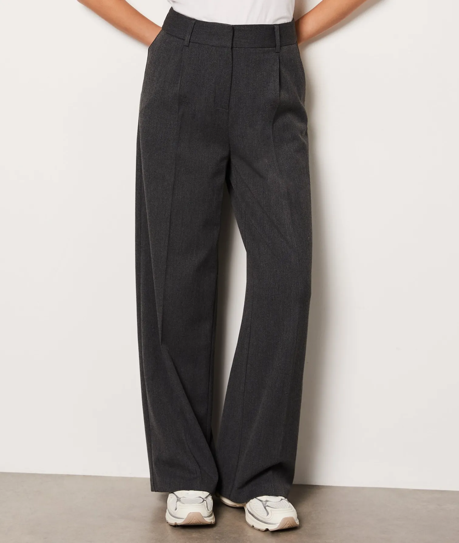 Etam Wide Cut Trousers ANTHRACITE Flash Sale