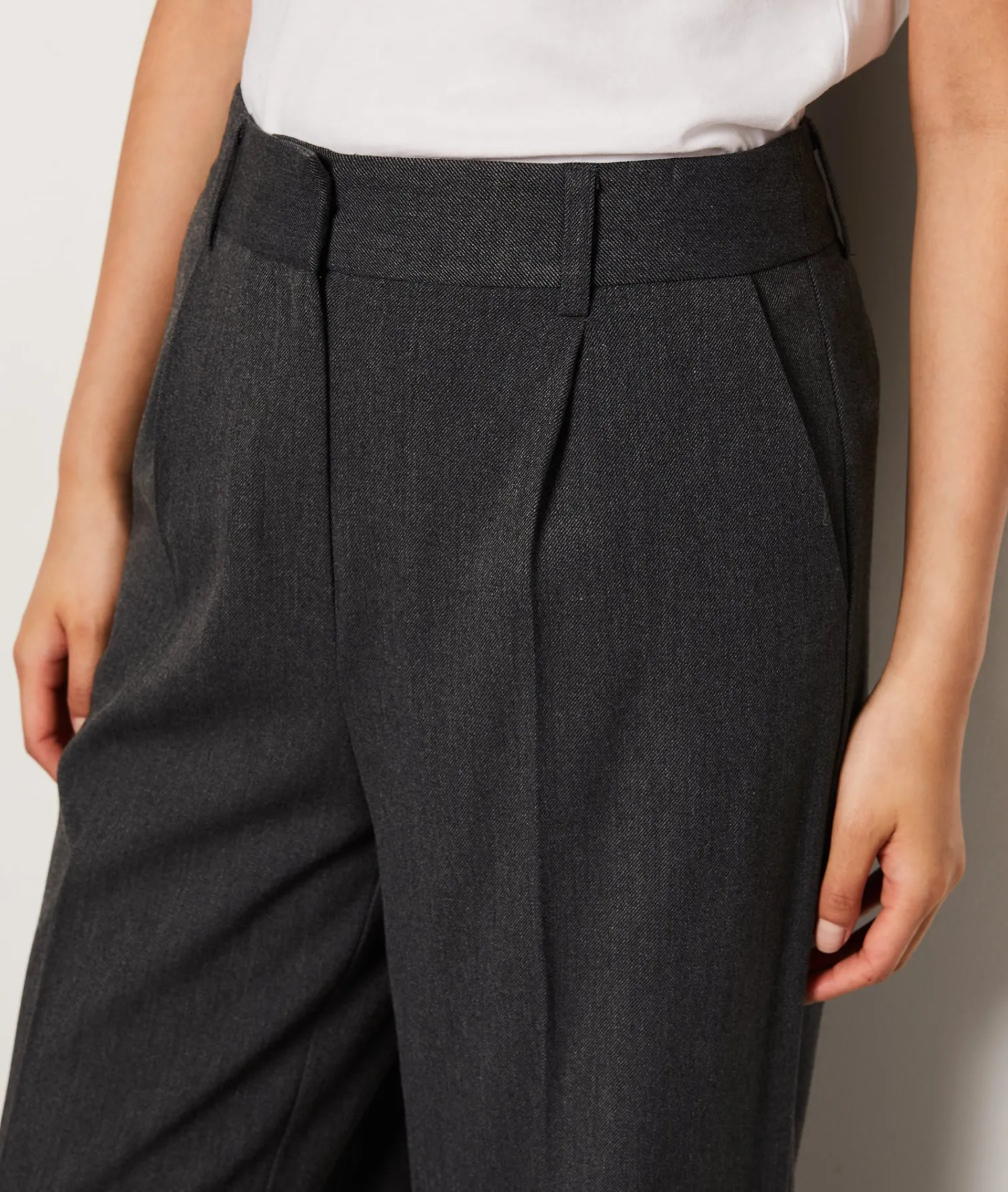 Etam Wide Cut Trousers ANTHRACITE Flash Sale