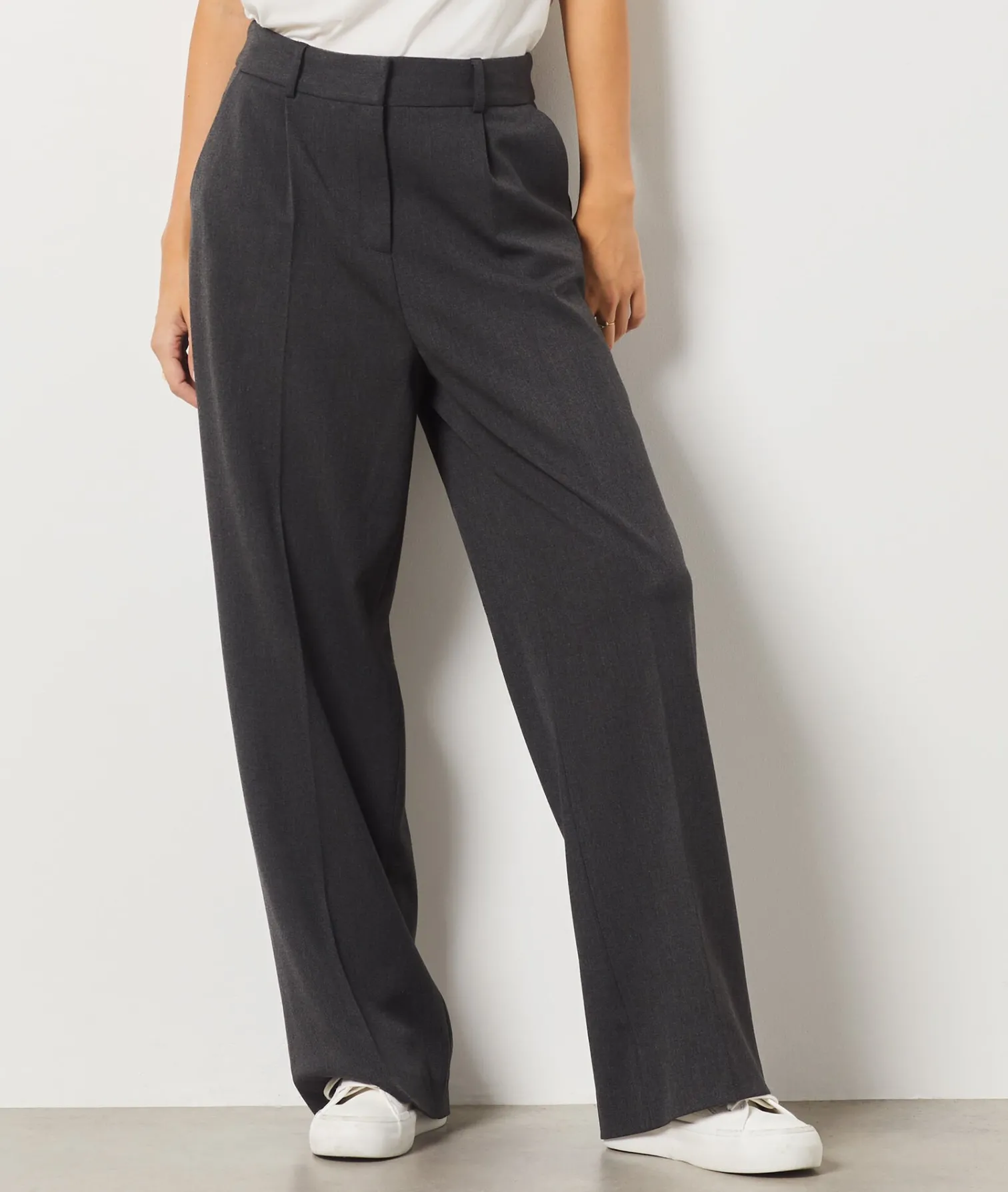 Etam Wide Cut Trousers ANTHRACITE Flash Sale
