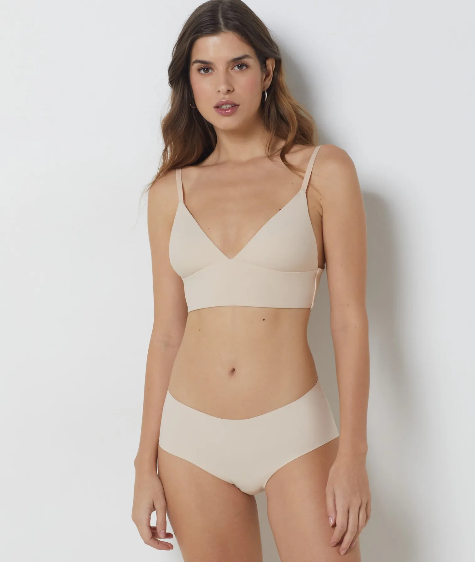 Etam Wireless Backless Bralette LINEN Outlet