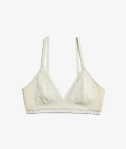 Etam Wireless Cotton Triangle Bra CLAY New