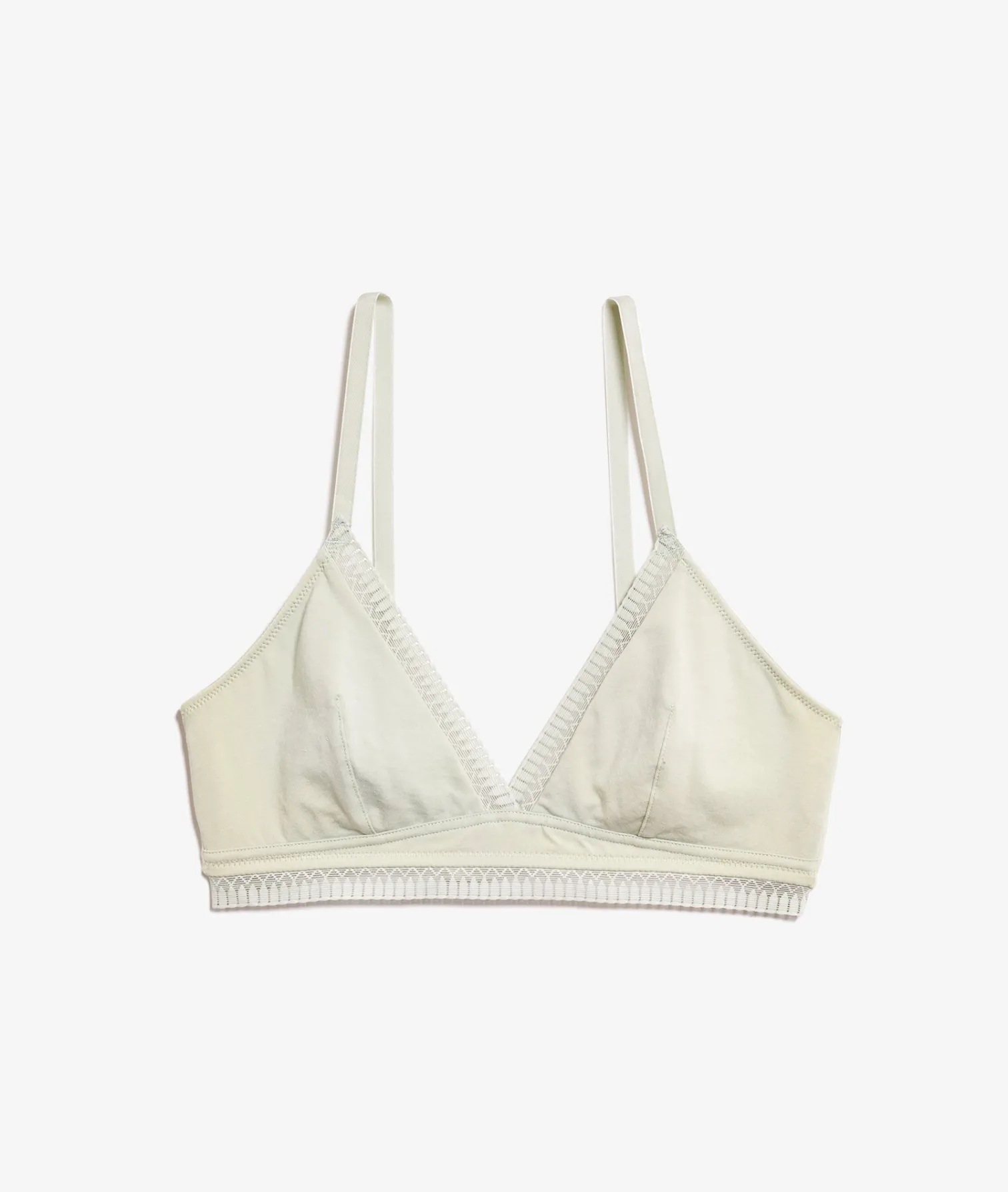 Etam Wireless Cotton Triangle Bra CLAY New