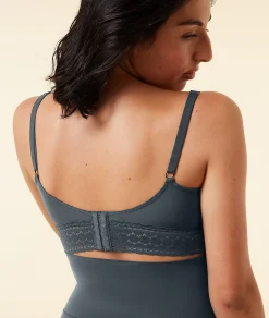 Etam Wireless Lightly Lined Bra with Nursing Clips BLACKBACKGROUNDPRINT Best Sale