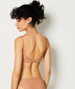 Etam Wireless Lightly Lined Demi Bra BLUSH Cheap