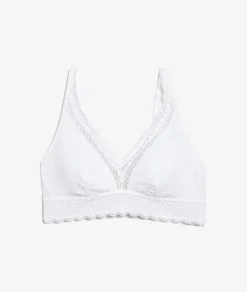 Etam Wireless Post-Mastectomy Triangle Bra WHITE Discount