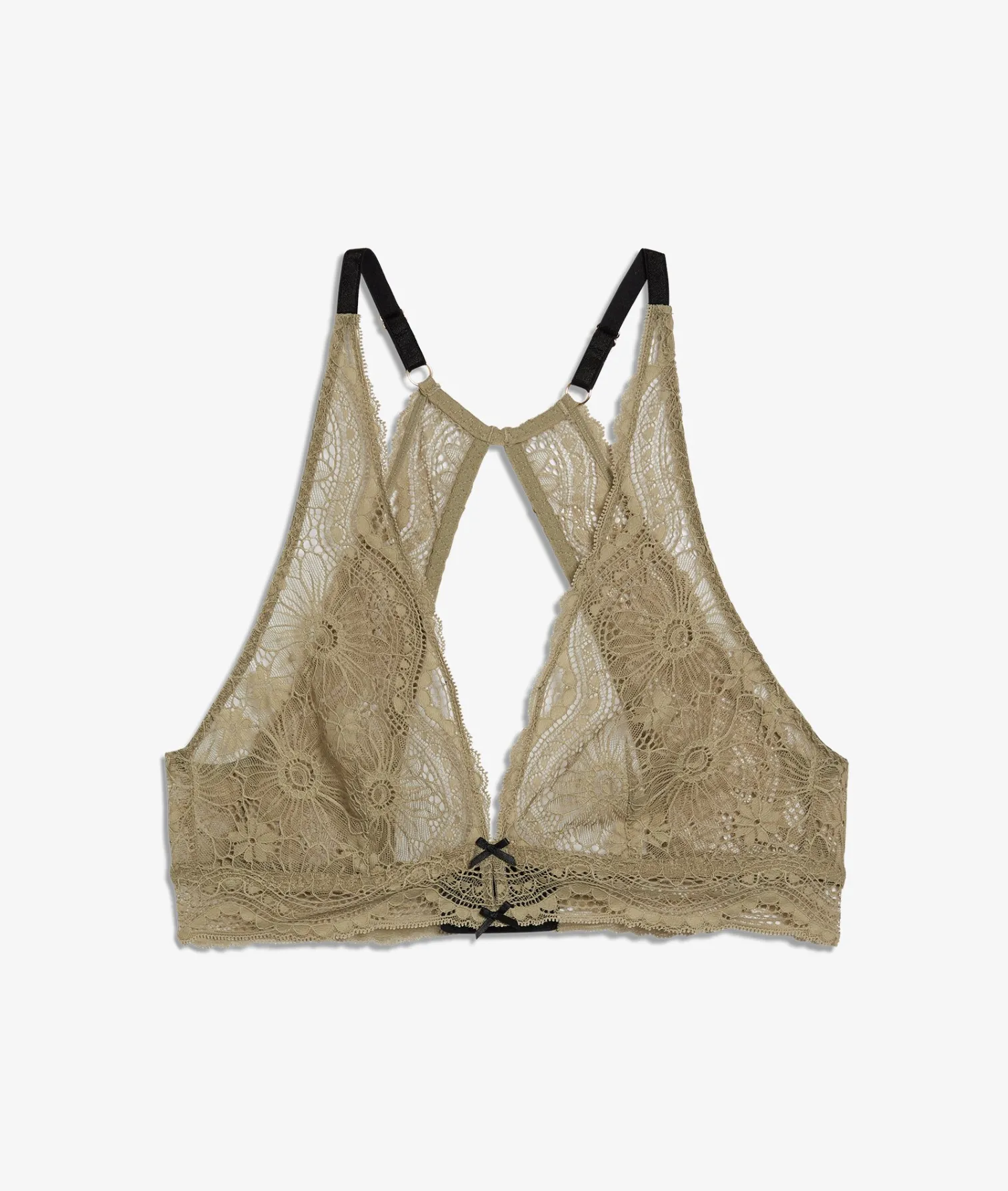 Etam Wireless Triangle Bra KHAKI Online