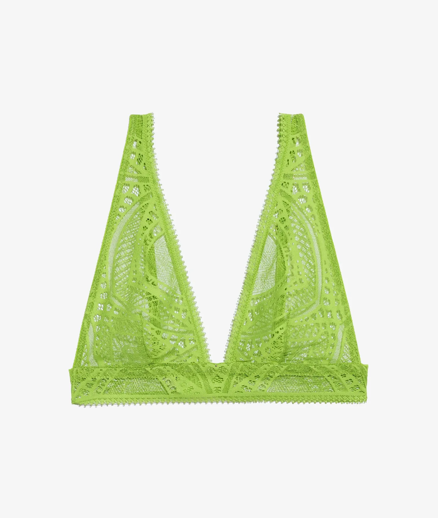 Etam Wireless Triangle Scarf Bra GREENBACKGROUNDPRINT Shop