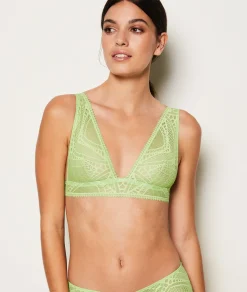 Etam Wireless Triangle Scarf Bra CELADON Best Sale